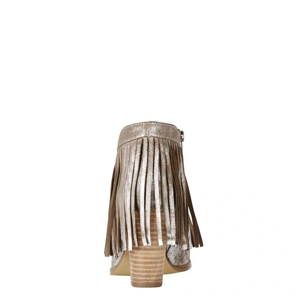 Ariat Unbrindled Layla metallic fringe western boots size 10 - Picture 2 of 15